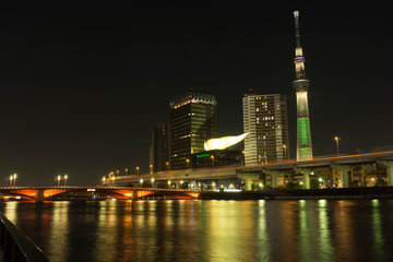 Fototapeta na wymiar Japan Sky Tree at night