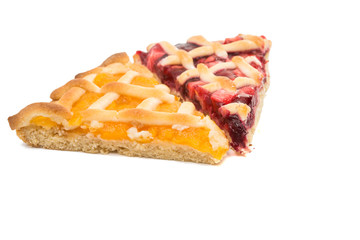 a piece of fruit pie