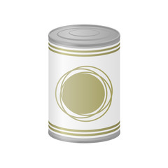 metal can of preserved food
