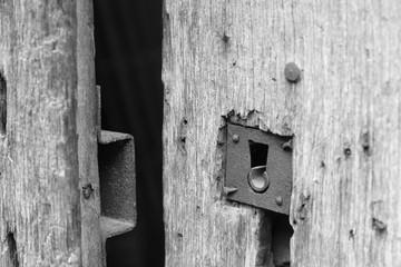 porte avec serrure