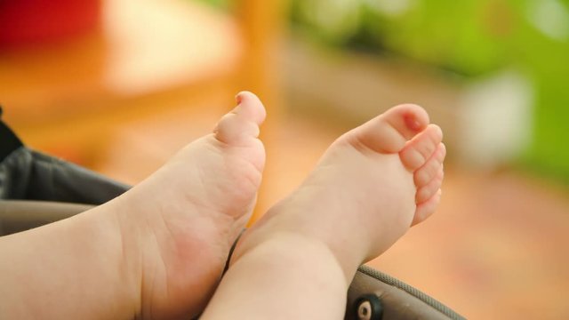 baby boy little feet close-up