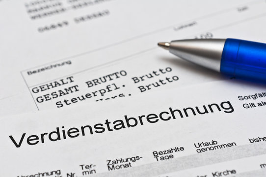 Verdienstabrechnung
