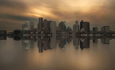 Boston skyline symmetry