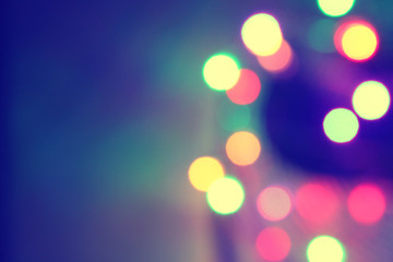 Festive Background Bokeh Bright Vintage Magic Background With Color Stock