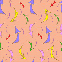 seamless bright color pattern with different arrows