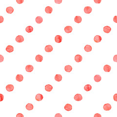 Seamless watercolor dots pattern