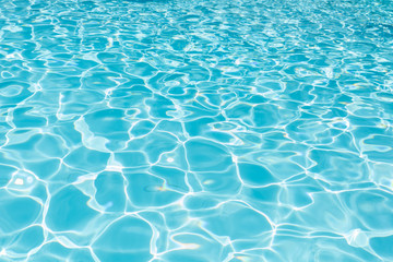 Beautiful ripple wave and water surface in swimming pool
