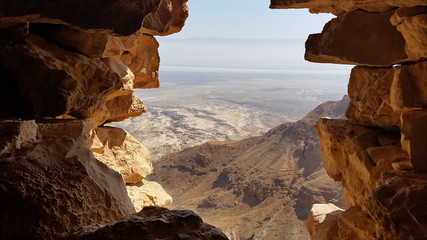 MASADA FORTRESS. Judean Desert.