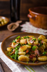 Fried homemade gnocchi