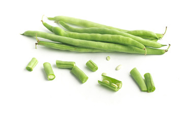 Green Kidney Beans Pods Sliced