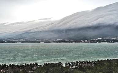 The resort in winter