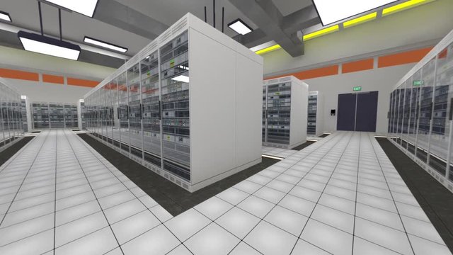 Data Center Server Room Rendefarm Hi-Tech Cluster Storage System