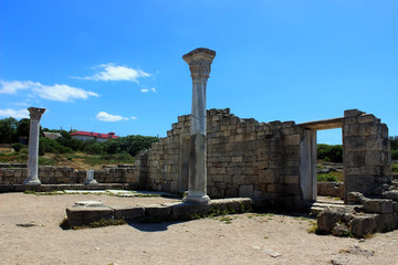 Ancient Greek city Tauric Hersonissos in Sevastopol, Crimea