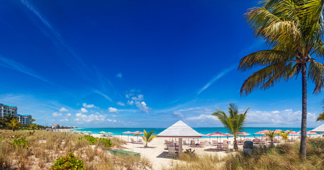 Panoramic view of Grace Bay