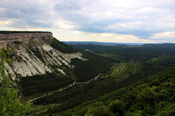 Canyon near Bakhchisaray, View from ancient coty Chufut- Cale