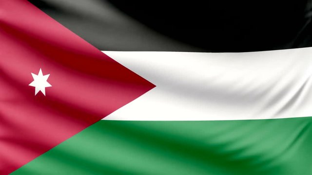 Realistic beautiful Jordan flag 4k