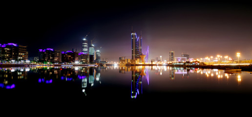 Bahrain Skyline with iconic buildings