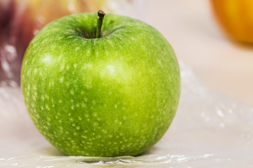 apples in poly bag