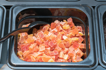 Natural dried papaya
