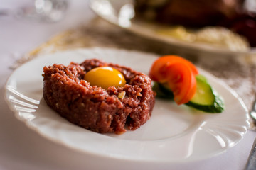 Raw Steak tartare