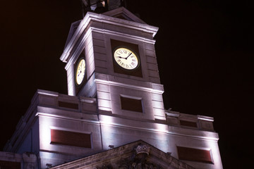 Reloj de la Puerta del Sol, Madrid, Espa&ntilde;a