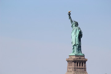 Fototapeta na wymiar The statue of liberty in new jersey new york city usa america lady liberty