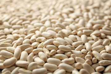 White beans textured background