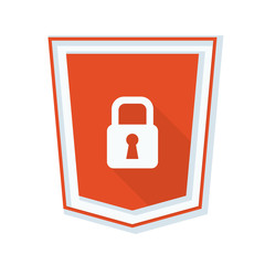 Secure Lock Shield sign