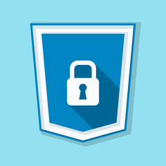 Secure Lock Shield sign