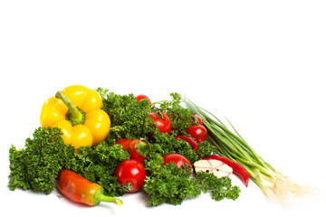 Vegetables isolated.
