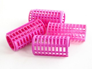 plastic hairdresser's rolls for styling