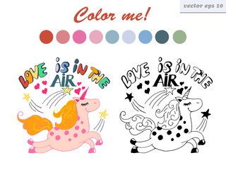 coloring book unicorn