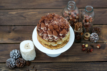 Christmas cake Tiramisu