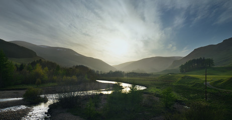 Die schottischen Highlands - Landschaft Panorama