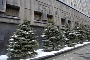The building of the Federal Security Service of the Russian Federation (successor organization to the Soviet KGB)