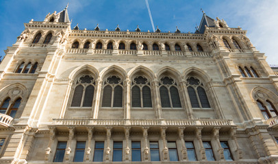 Fototapeta na wymiar The Rathaus (City Hall) of Vienna , Austria.
