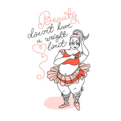 Big adorable lady drawing