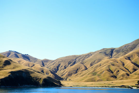 Landschaft am Meer in Neuseeland