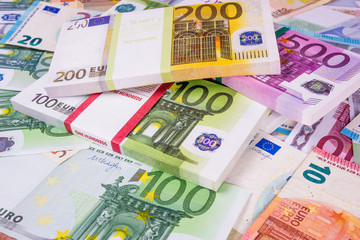Euro Money. euro cash background. Euro Money Banknotes