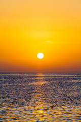 sunset. sunset landscape. sunset sea
