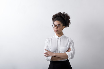 Young designer posing in studio