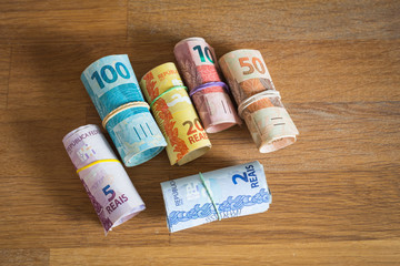 Brazil money /  reais.