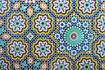 Islamic mosaic Moroccan style useful as background - 130943651