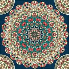 Mandala mit Blumenmotiv