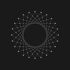 Radial structure based on sacred geometry.