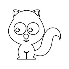 cute cat tender character vector illustration design