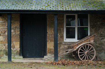 Fototapeta premium old time wagon cabin