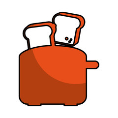 bread toaster appliance icon vector illustration design