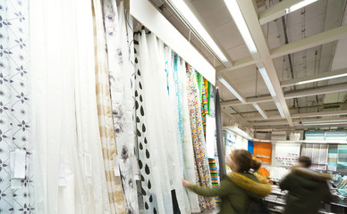 textiles in  shop