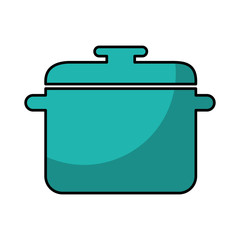 kitchen pot isolated icon vector illustration design